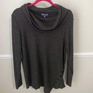 Democracy Ribbed Cowl Neck